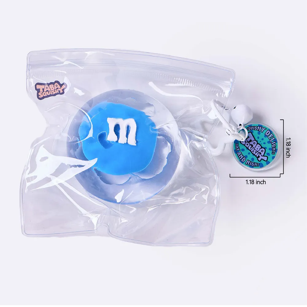 Nested Crystal Blue M&M Taba Squishy — photo 6