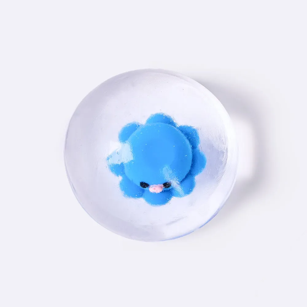 Nested Crystal Blue Octopus Taba Squishy