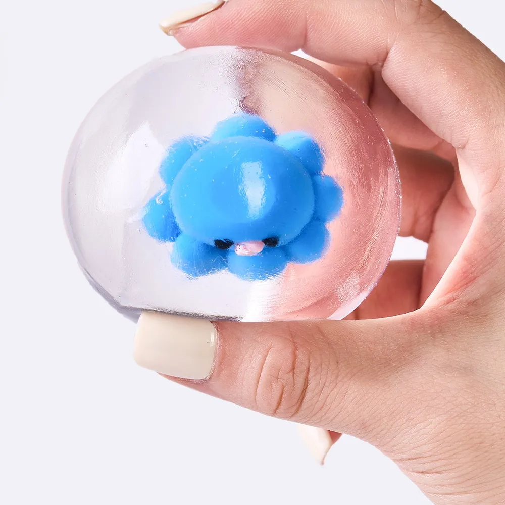 Nested Crystal Blue Octopus Taba Squishy — photo 3