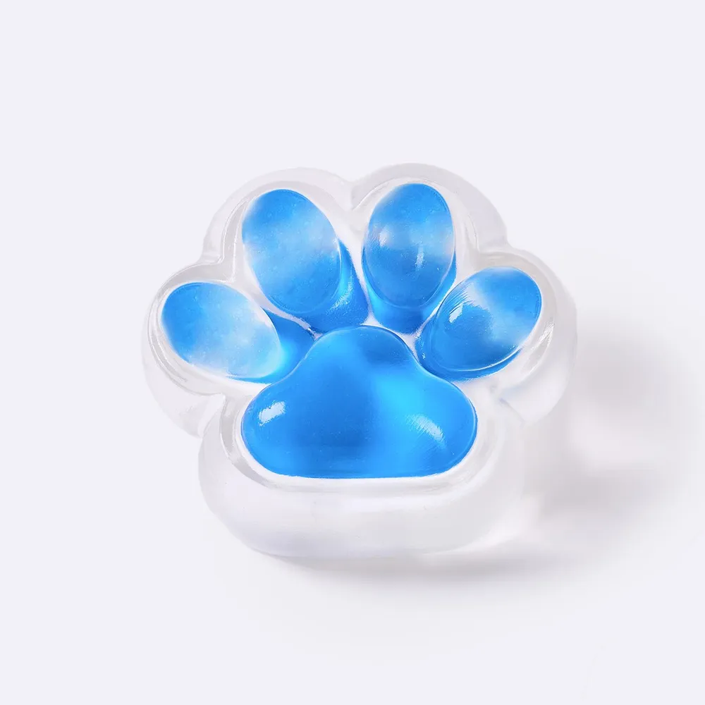 Nested Crystal-blue Paw Taba Squishy