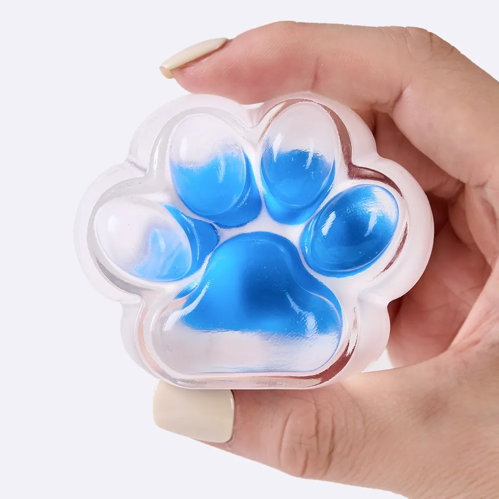 Nested Crystal-blue Paw Taba Squishy — photo 3