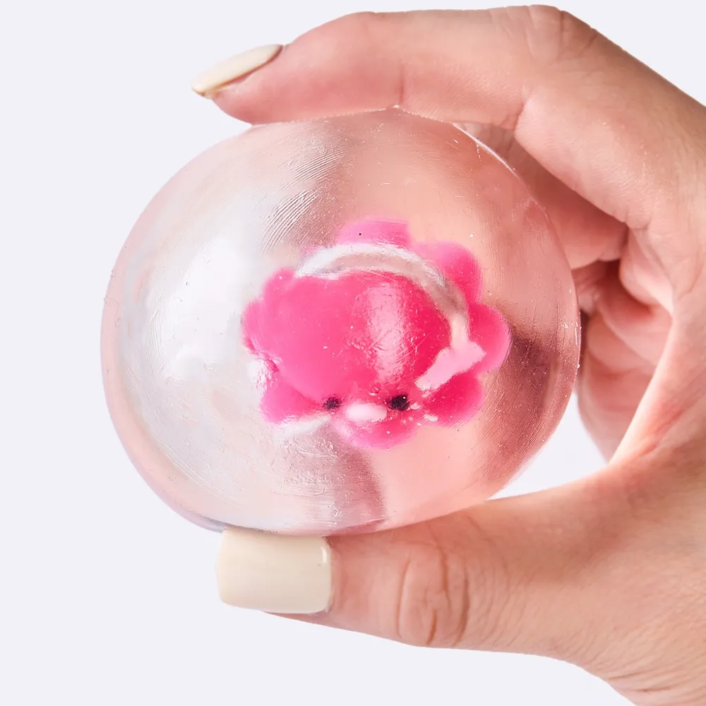 Nested Crystal Pink Octopus Taba Squishy — photo 3