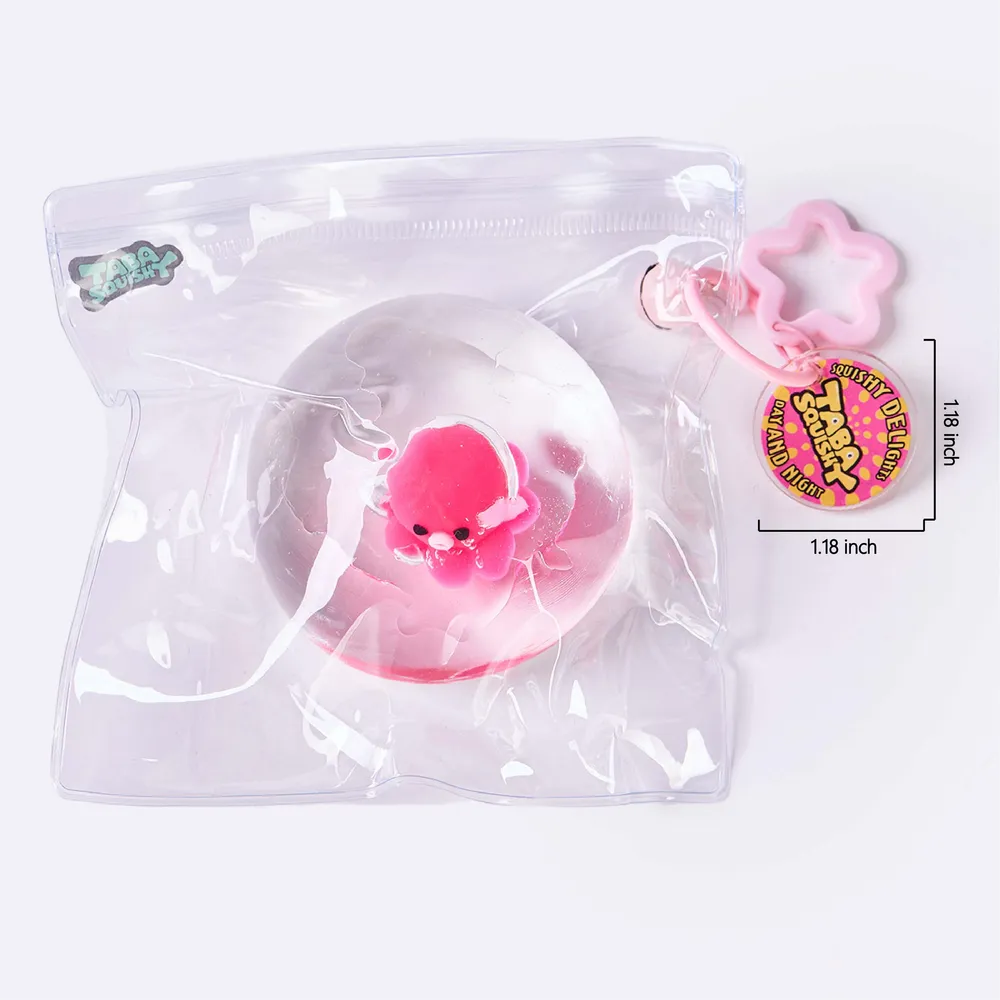Nested Crystal Pink Octopus Taba Squishy — photo 6