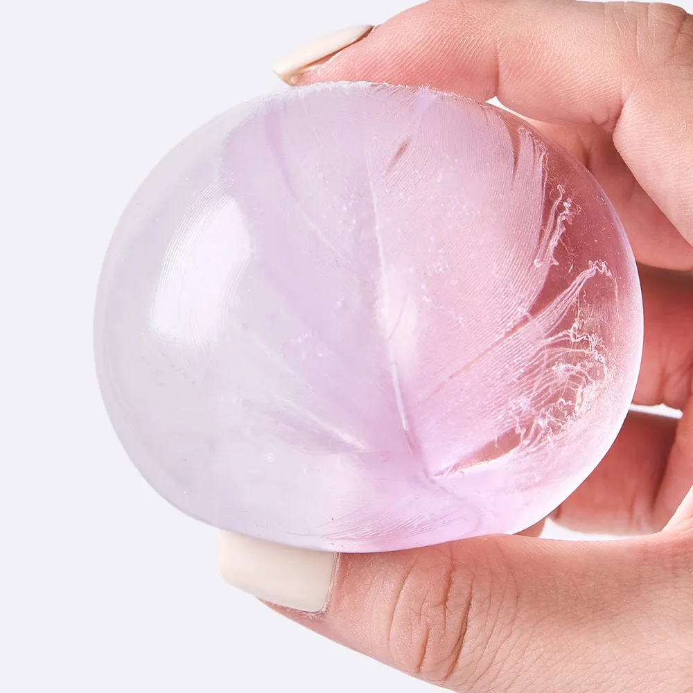 Nested Crystal Purple Feather Taba Squishy — photo 3