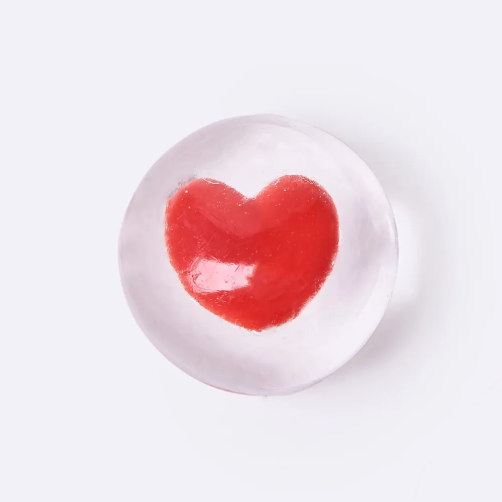 Nested Crystal Red Heart Taba Squishy