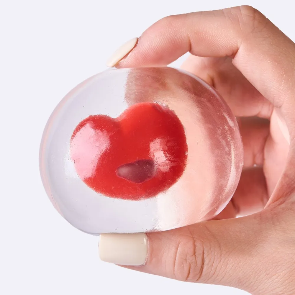 Nested Crystal Red Heart Taba Squishy — photo 3