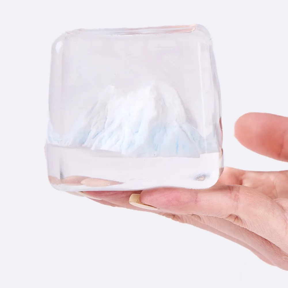 Nested Crystal Snow Mountain Taba Squishy — photo 3