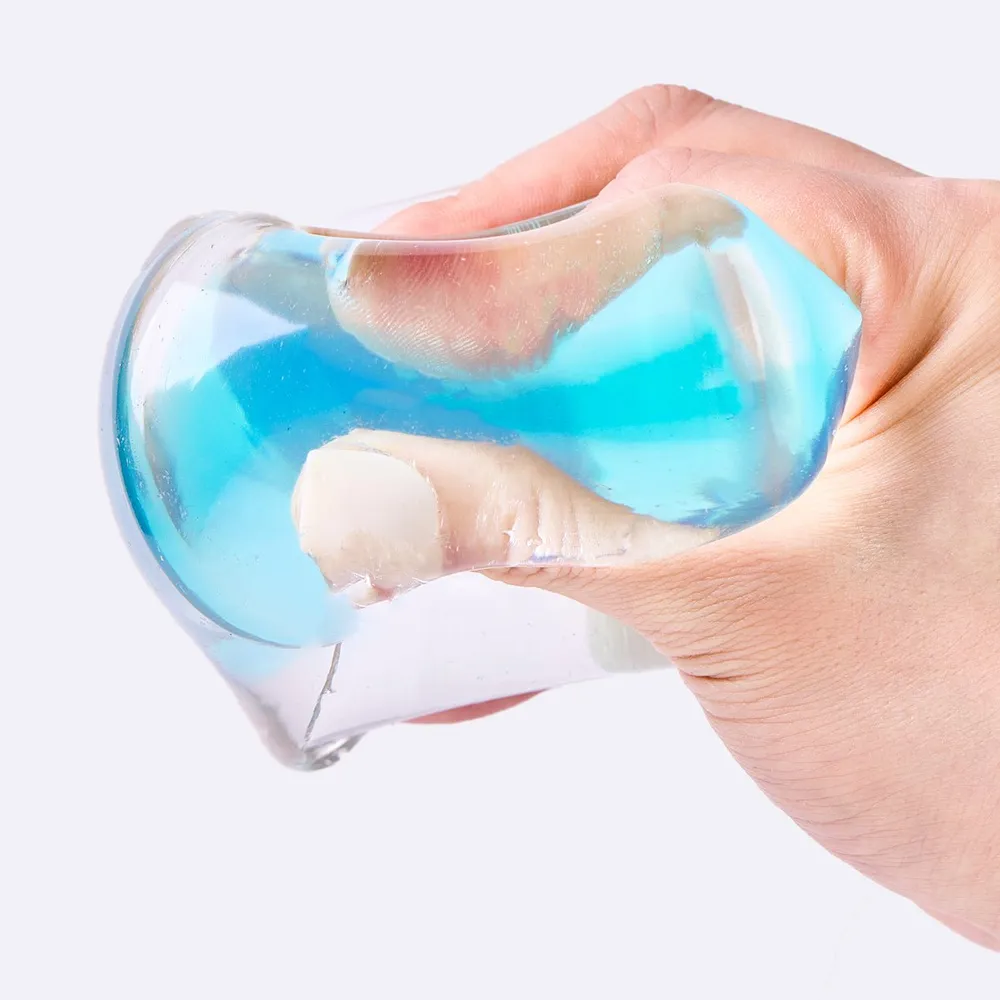 Nested Cyan Ice Cube Taba Squishy — photo 2
