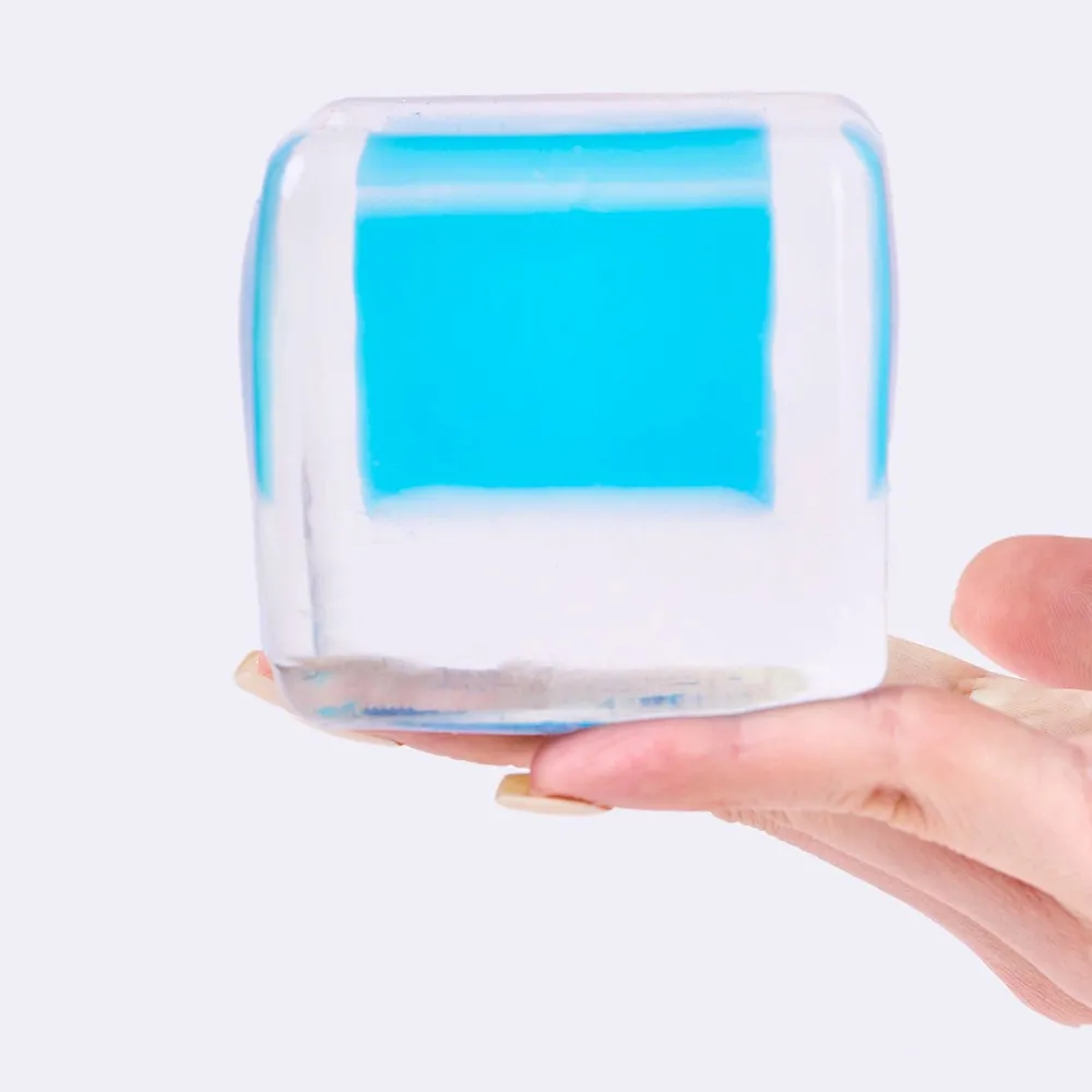 Nested Cyan Ice Cube Taba Squishy — photo 3