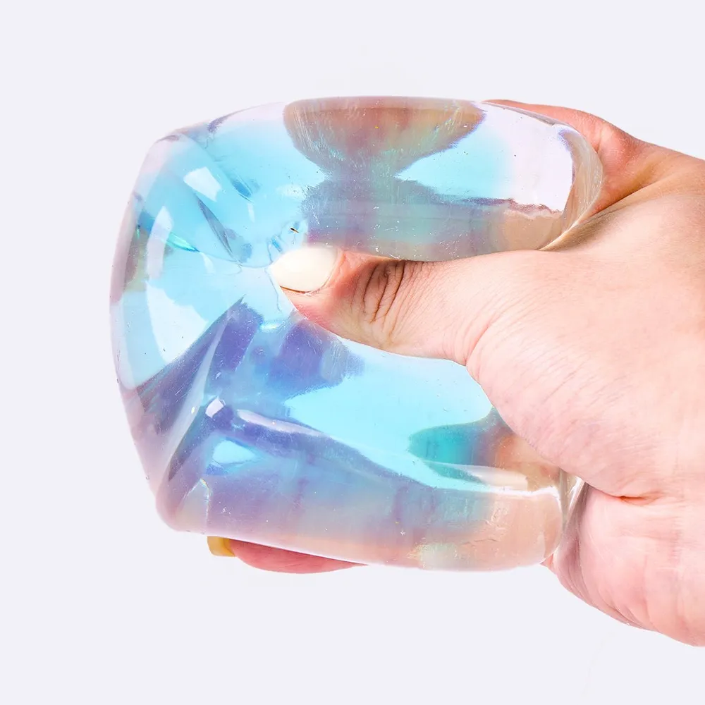 Nested Cyan Ice Cube Taba Squishy — photo 4