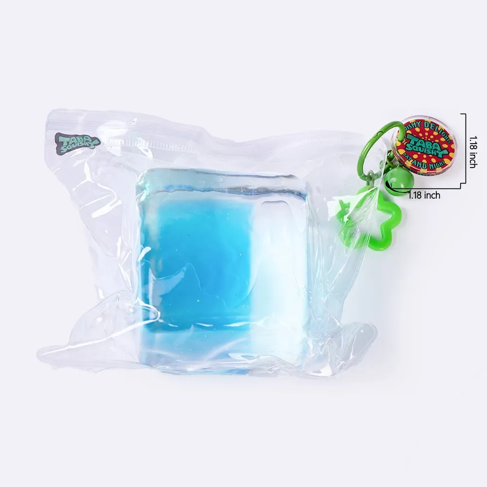 Nested Cyan Ice Cube Taba Squishy — photo 6