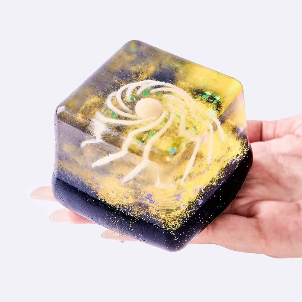 Nested Gold Space Ice Cube Taba Squishy — photo 4