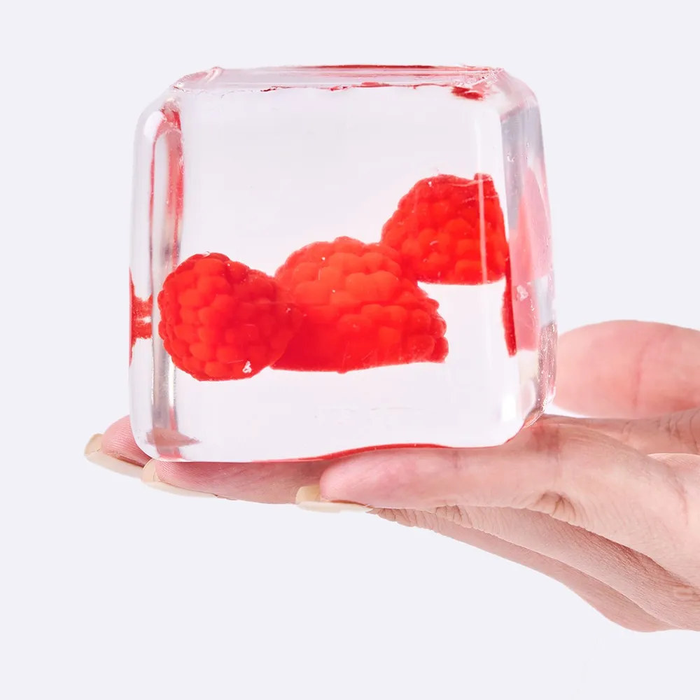 Nested Triple Raspberry Ice Cube Taba Squishy — photo 3