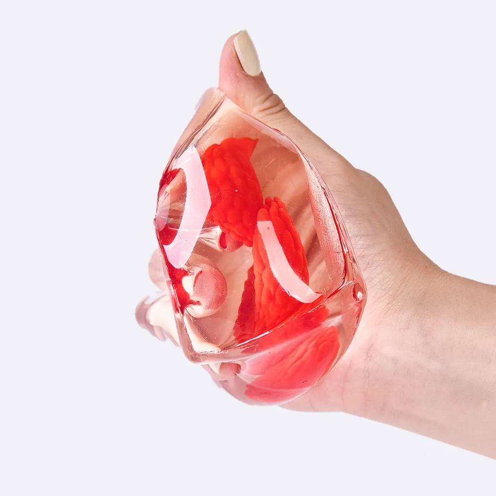Nested Triple Raspberry Ice Cube Taba Squishy — photo 4
