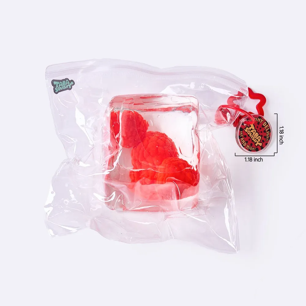 Nested Triple Raspberry Ice Cube Taba Squishy — photo 6