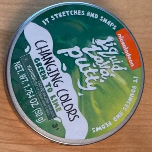 Nickelodeon Liquid Lava Putty Green to Lime