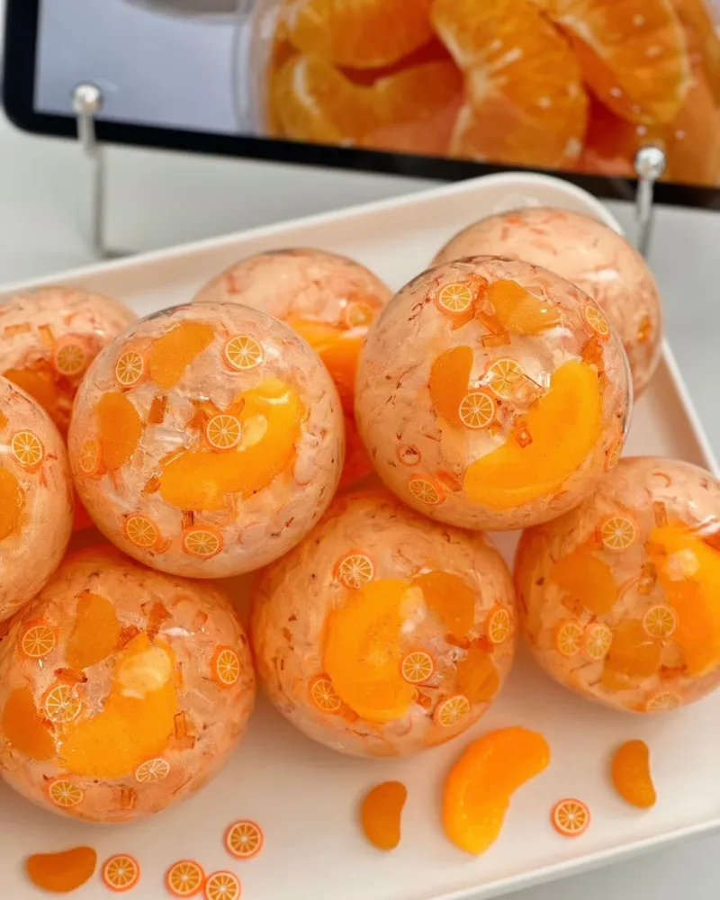 Orange Jelly Stress Ball Squishy Stress Relief Decompression Toy — photo 2