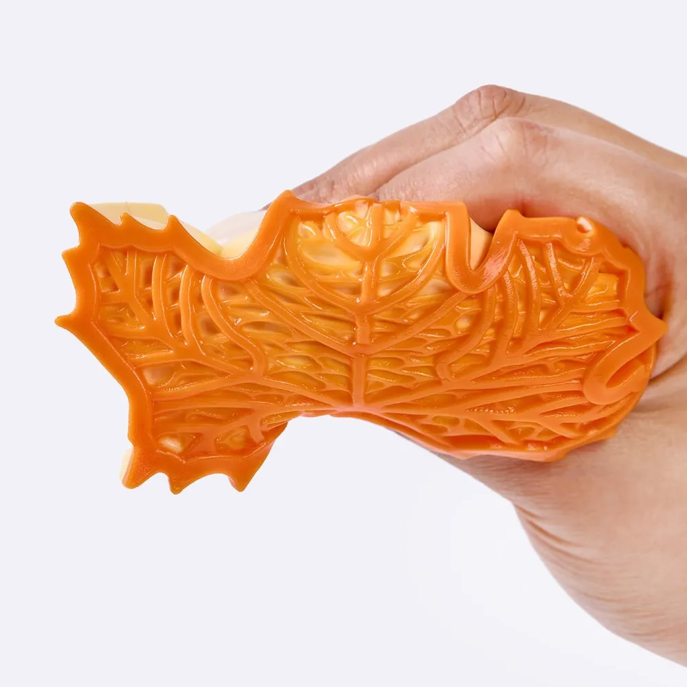 Orange Maple Leaf Taba Squishy — photo 2
