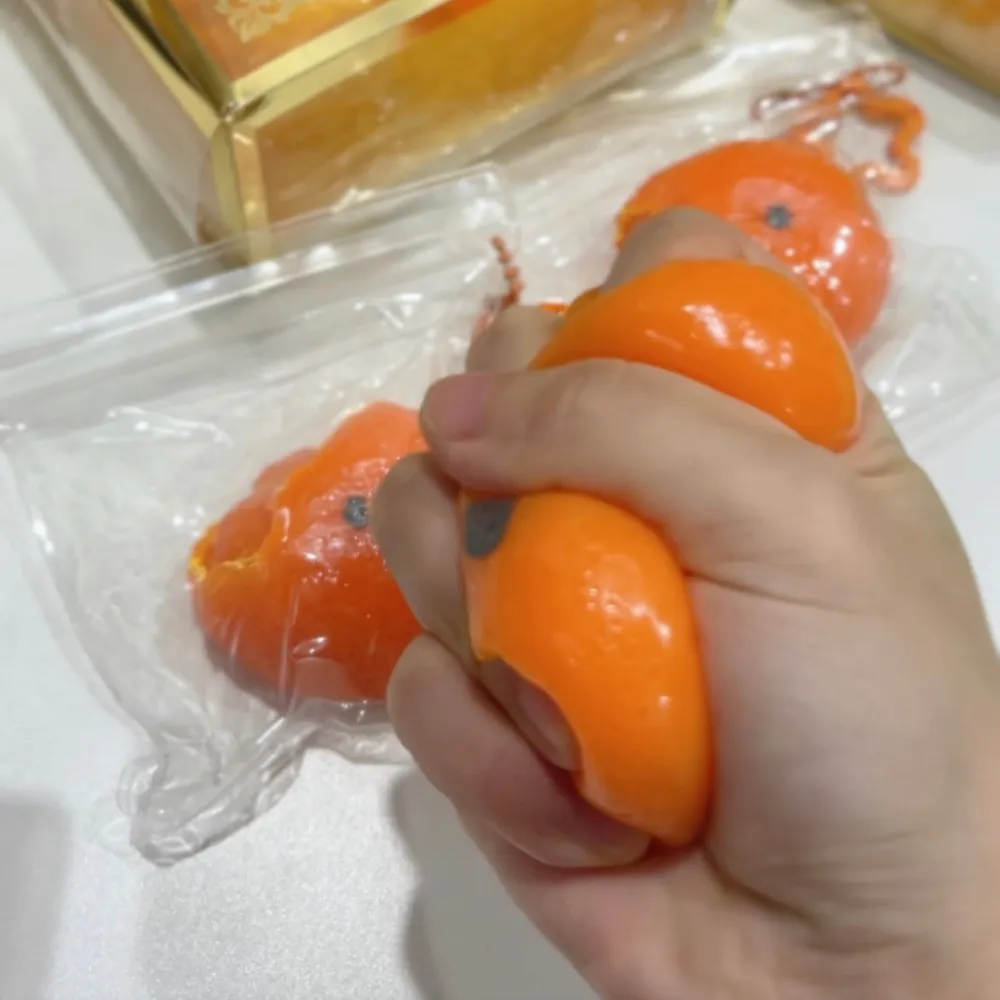 Orange Squishy Stress Relief Decompression Toy — photo 3