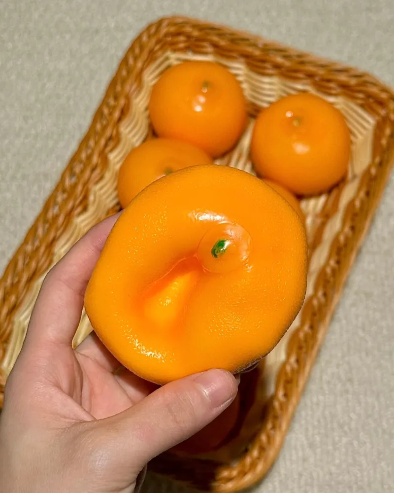 π Orange Stress Ball Squishy Stress Relief Decompression Toy