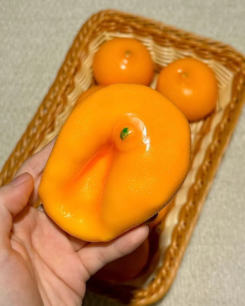 🍊 Orange Stress Ball Squishy Stress Relief Decompression Toy — photo 3