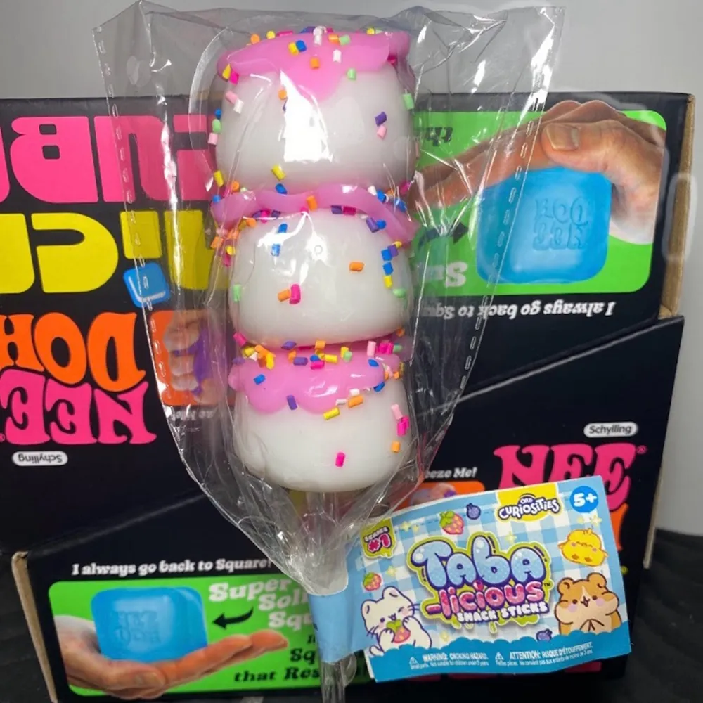 ORB Curiosities Pink White Mochi On Stick Dango