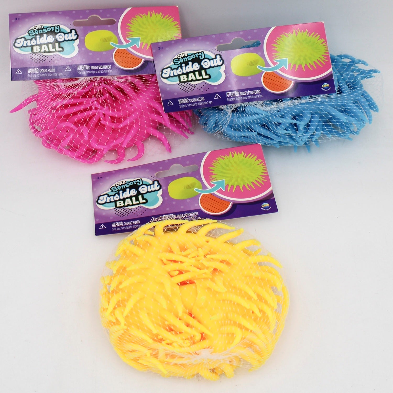 Orb Inside Out Ball Sensory Squishy Toy - Stress Relief Fidget Ball