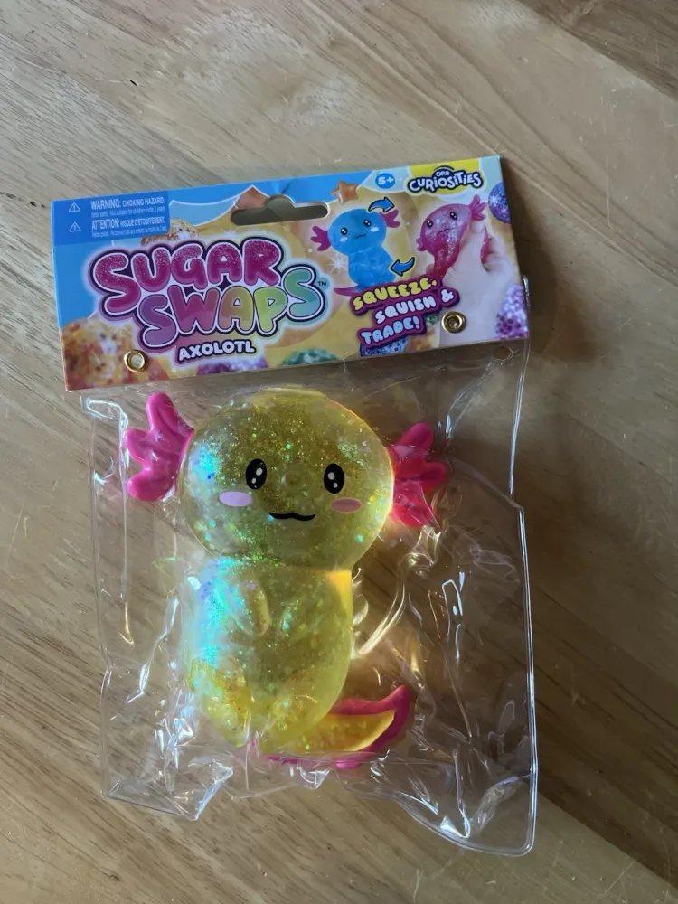 Orb Sugar Swaps Axolotl - Yellow Glitter