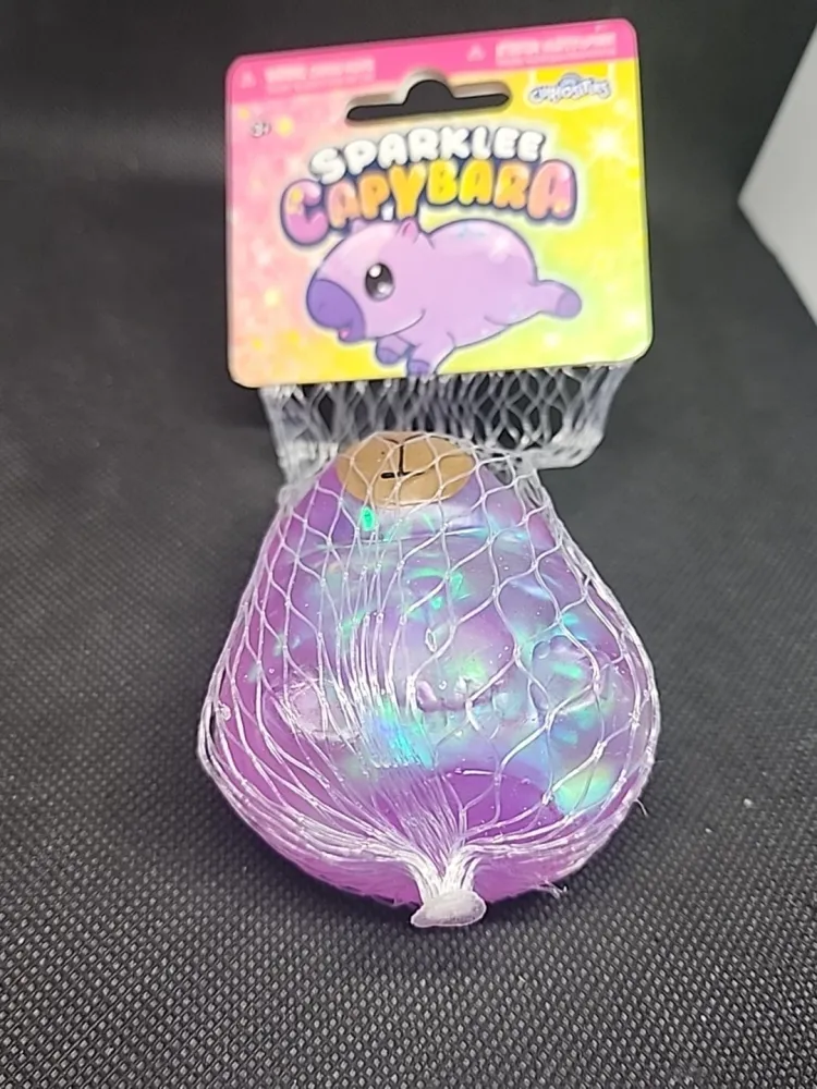 Orb Toys Sparklee Capybara Purple Glitter