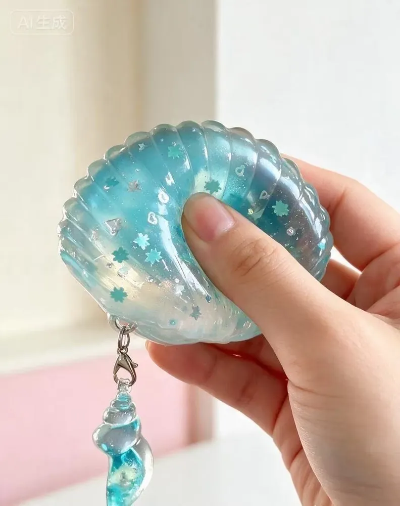 Oyster Shell Squishy Fidget Toy(Small Bounce Back) — photo 2