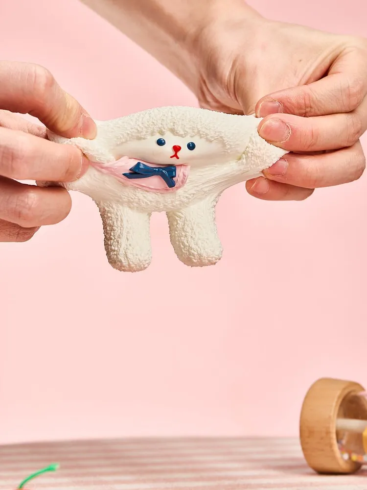 Parent-child White Lamb Set Taba Squishy — photo 3