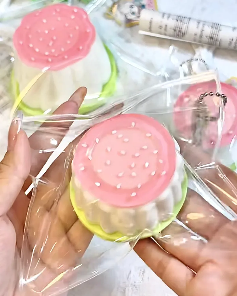 Peach Pudding Squishy Stress Relief Decompression Toy — photo 3