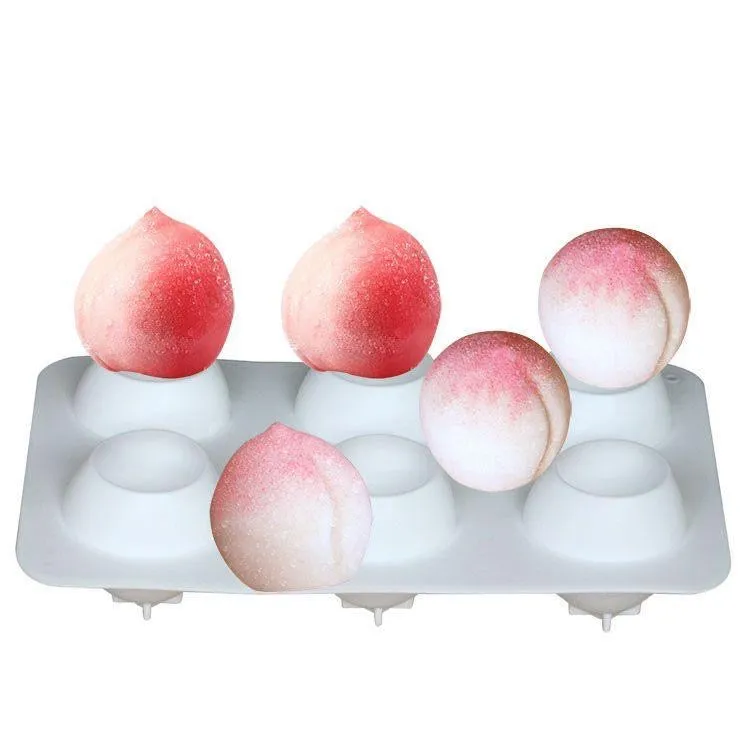 Peach Silicone Squishy Mold Epoxy Soap Wax