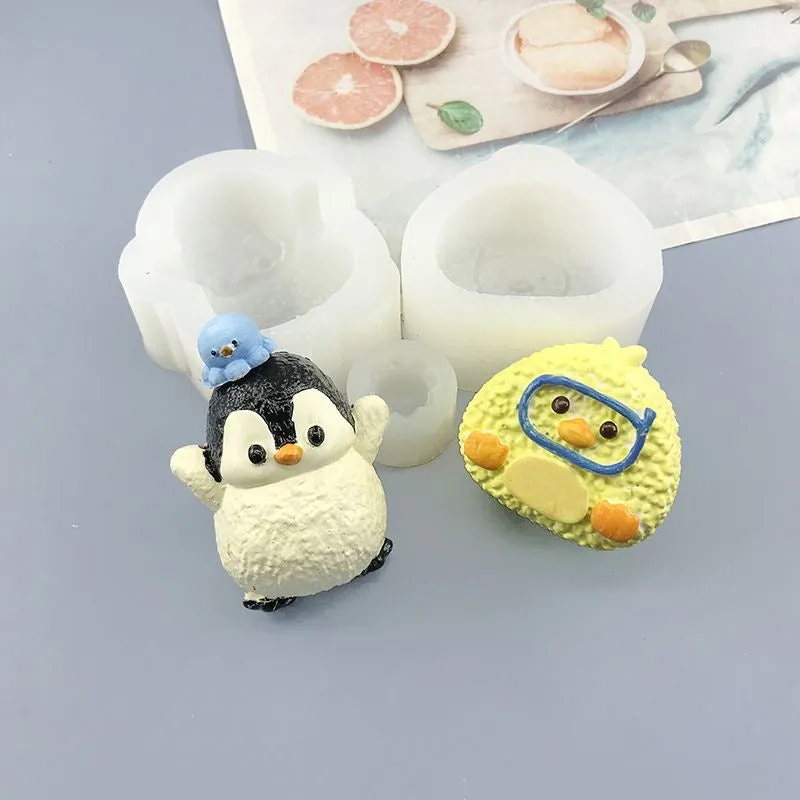 Penguin Mold Silicone Squishy Mold