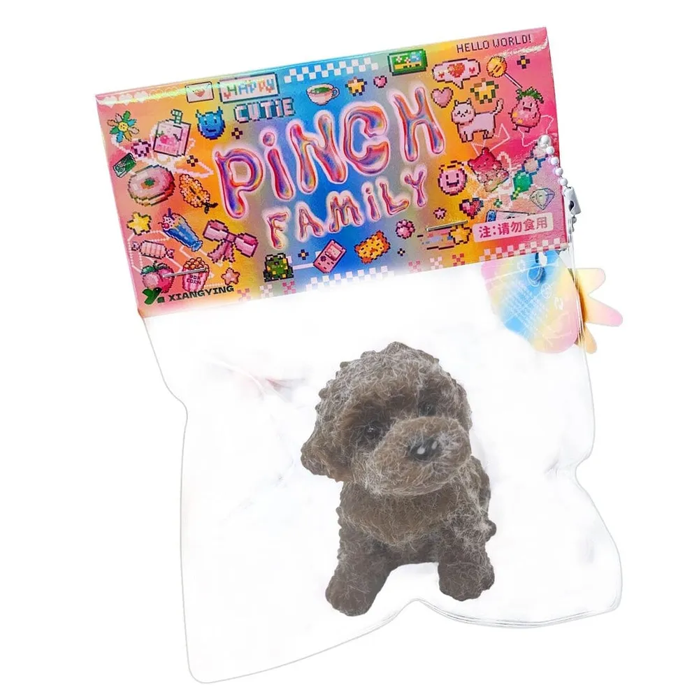 Pinch Family: Taba Squishies Chocolate Brown Dog Fidget