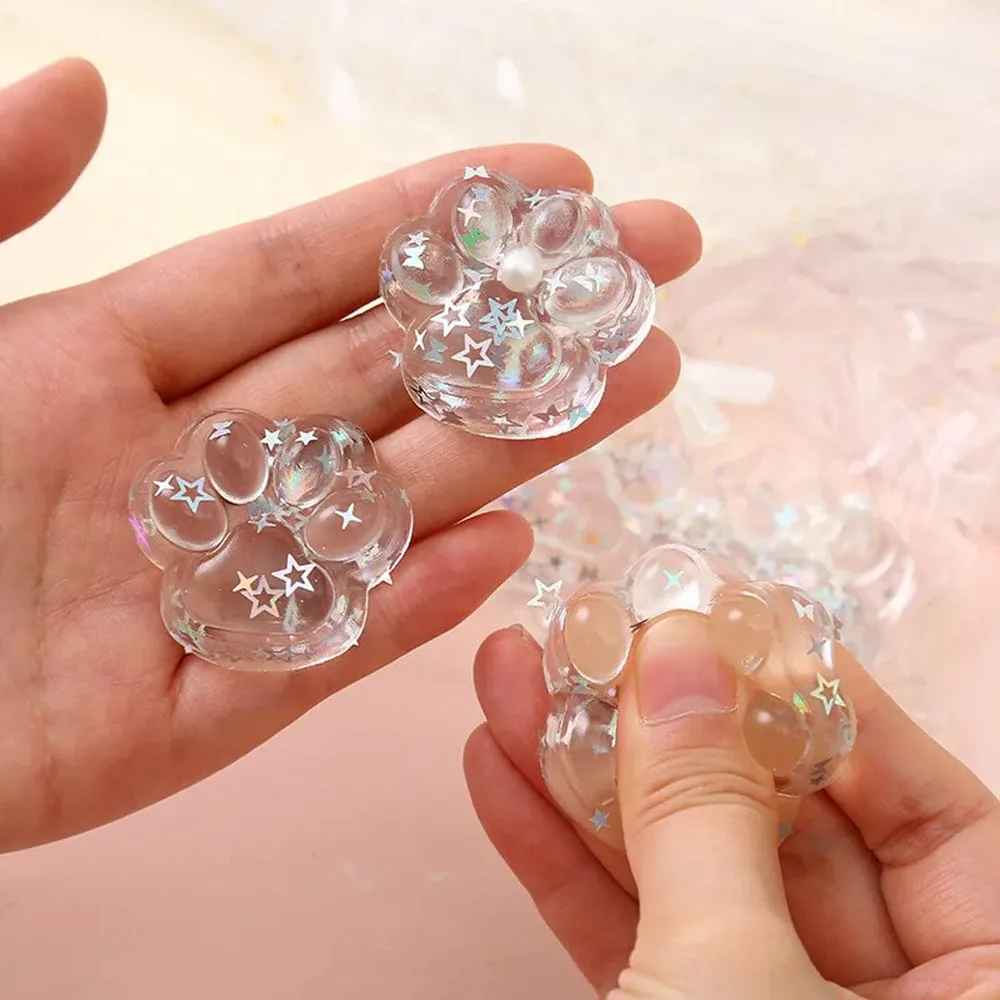 Pinch Family: Taba Squishies Transparent Mini Cat Paw Fidget — photo 3