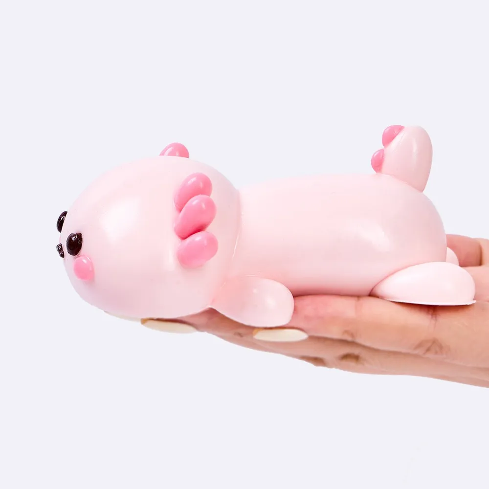 Pink Axolotl Taba Squishy — photo 4