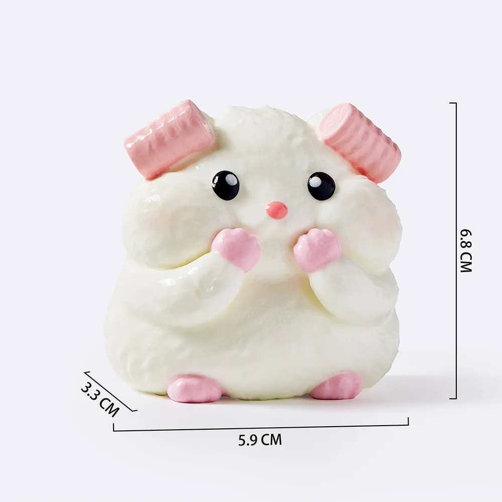 Pink Bangs-Curled Hamster — photo 2