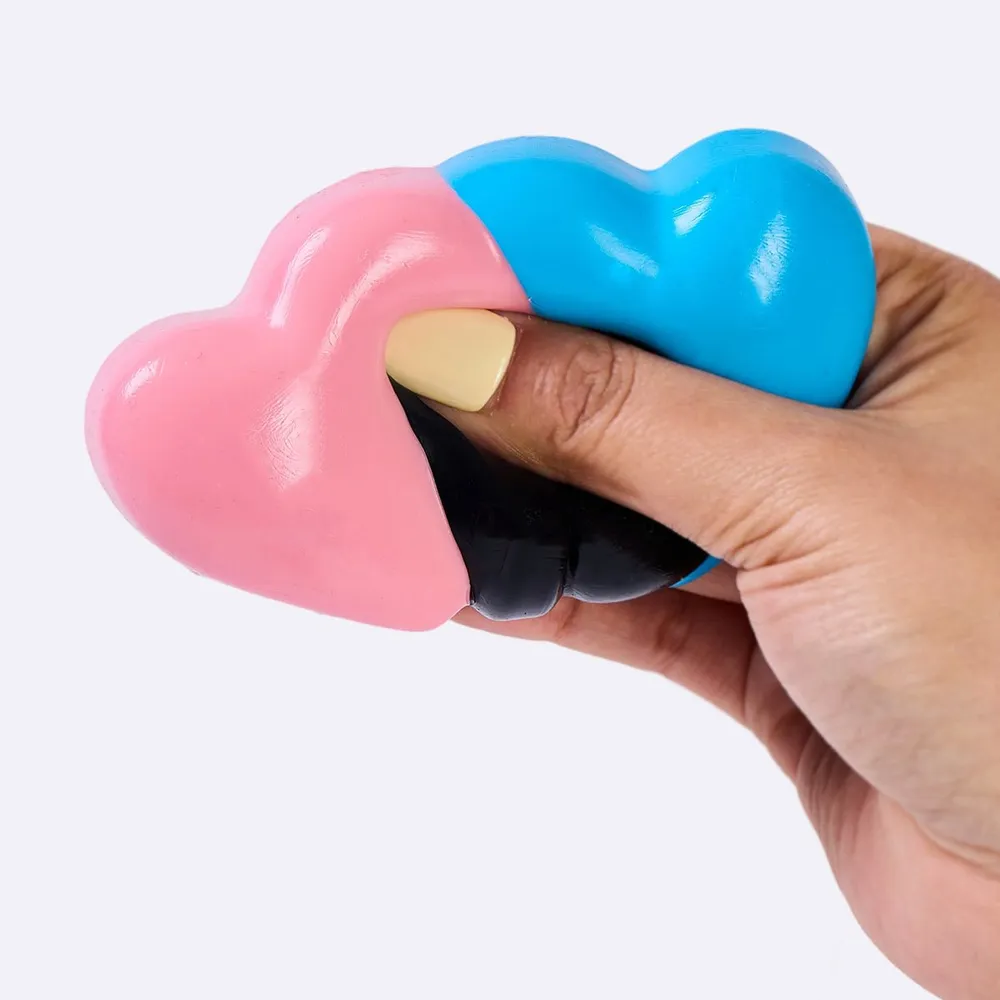Pink-Blue Double Hearts — photo 2