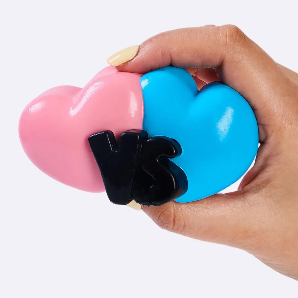Pink-Blue Double Hearts — photo 4