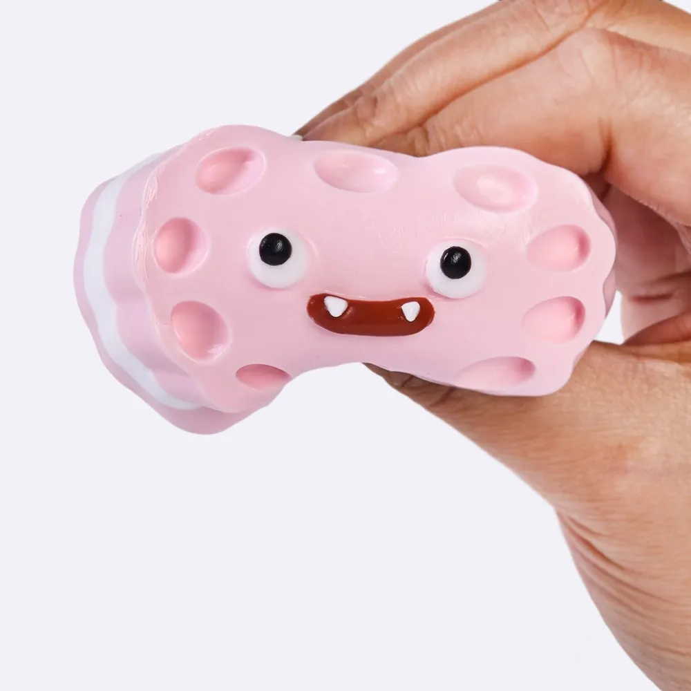 Pink Cute Monster Sandwich Cookie Taba Squishy — photo 2