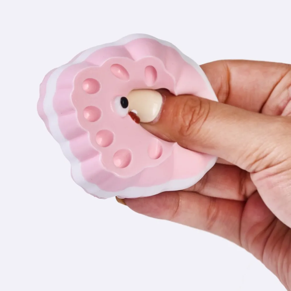 Pink Cute Monster Sandwich Cookie Taba Squishy — photo 3