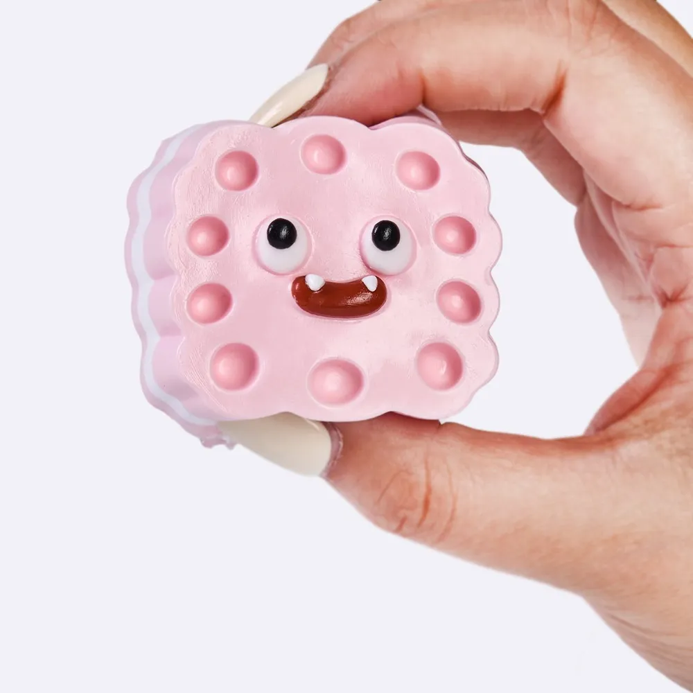 Pink Cute Monster Sandwich Cookie Taba Squishy — photo 4