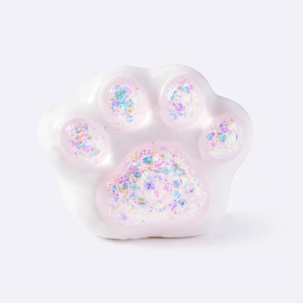Pink Glitter Cat Paw