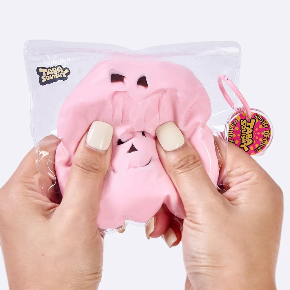Pink Halloween Ghost on Pumpkin Taba Squishy — photo 6
