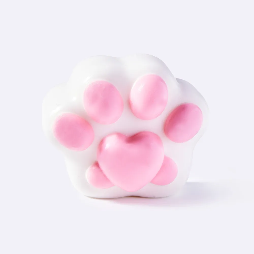 Pink Heart Cat Paw