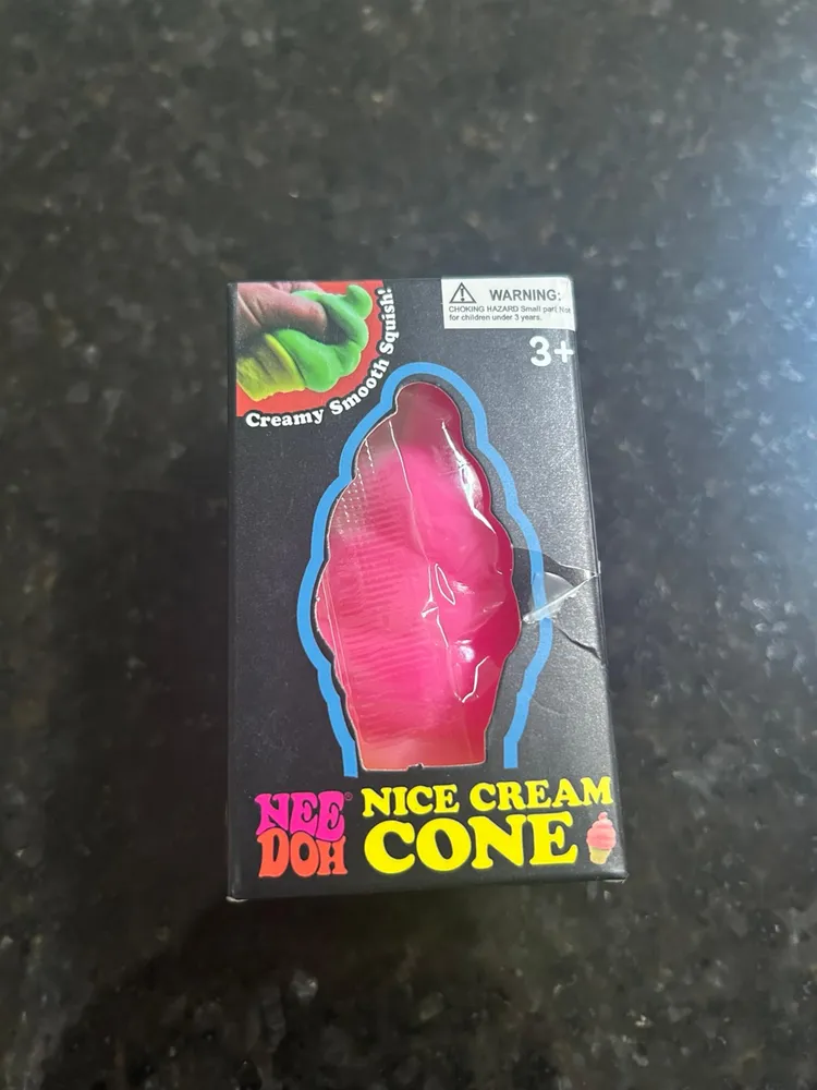 Pink Ice Cream Cone Squishy