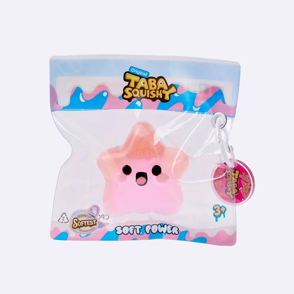 Pink & Orange Happy Star Taba Squishy — photo 3