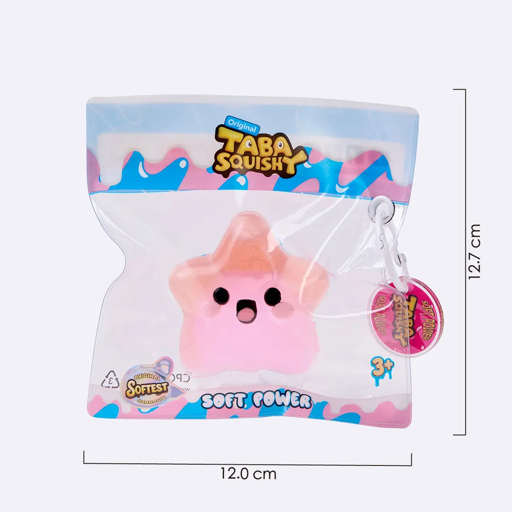 Pink & Orange Happy Star Taba Squishy — photo 6