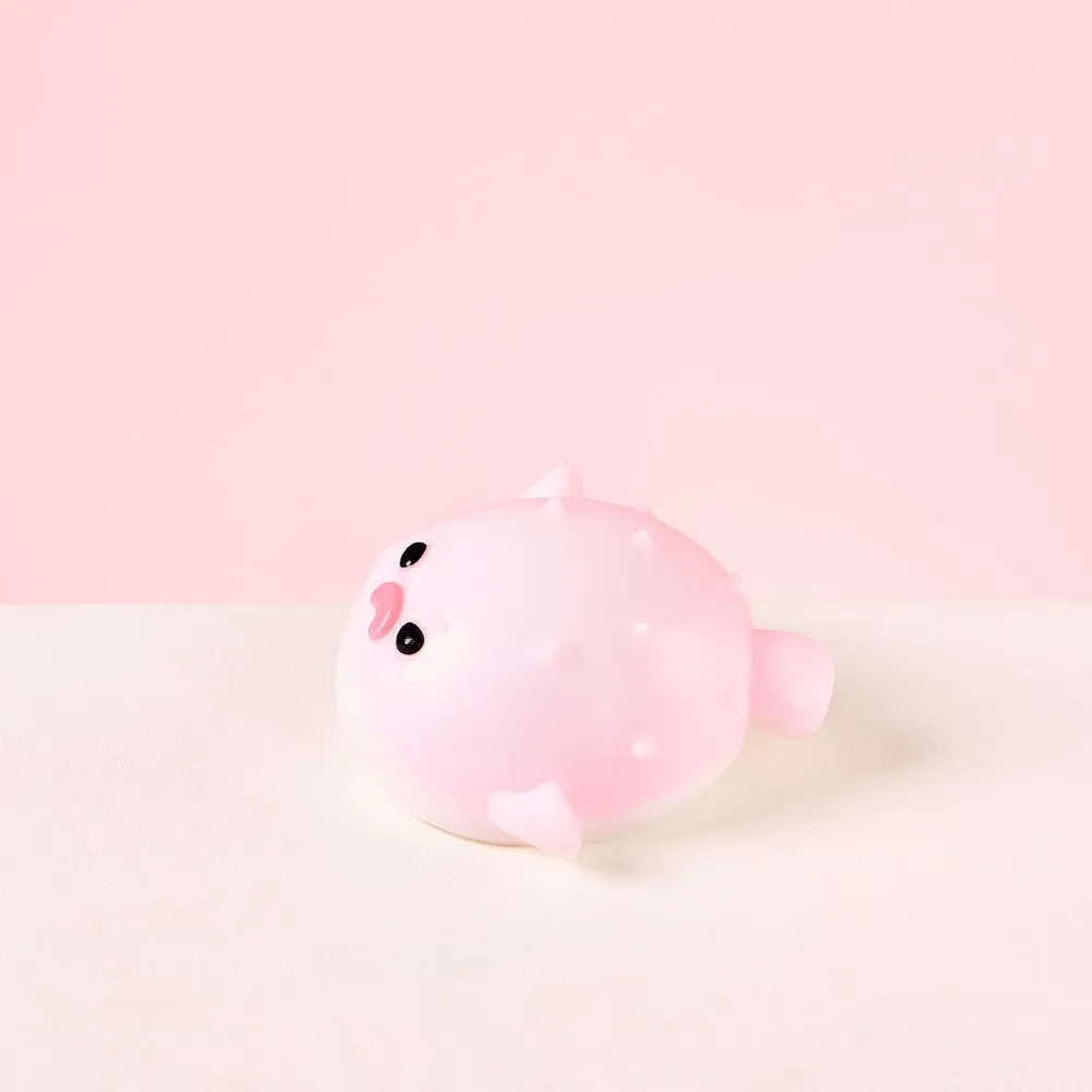 Pink Pufferfish Taba Squishy